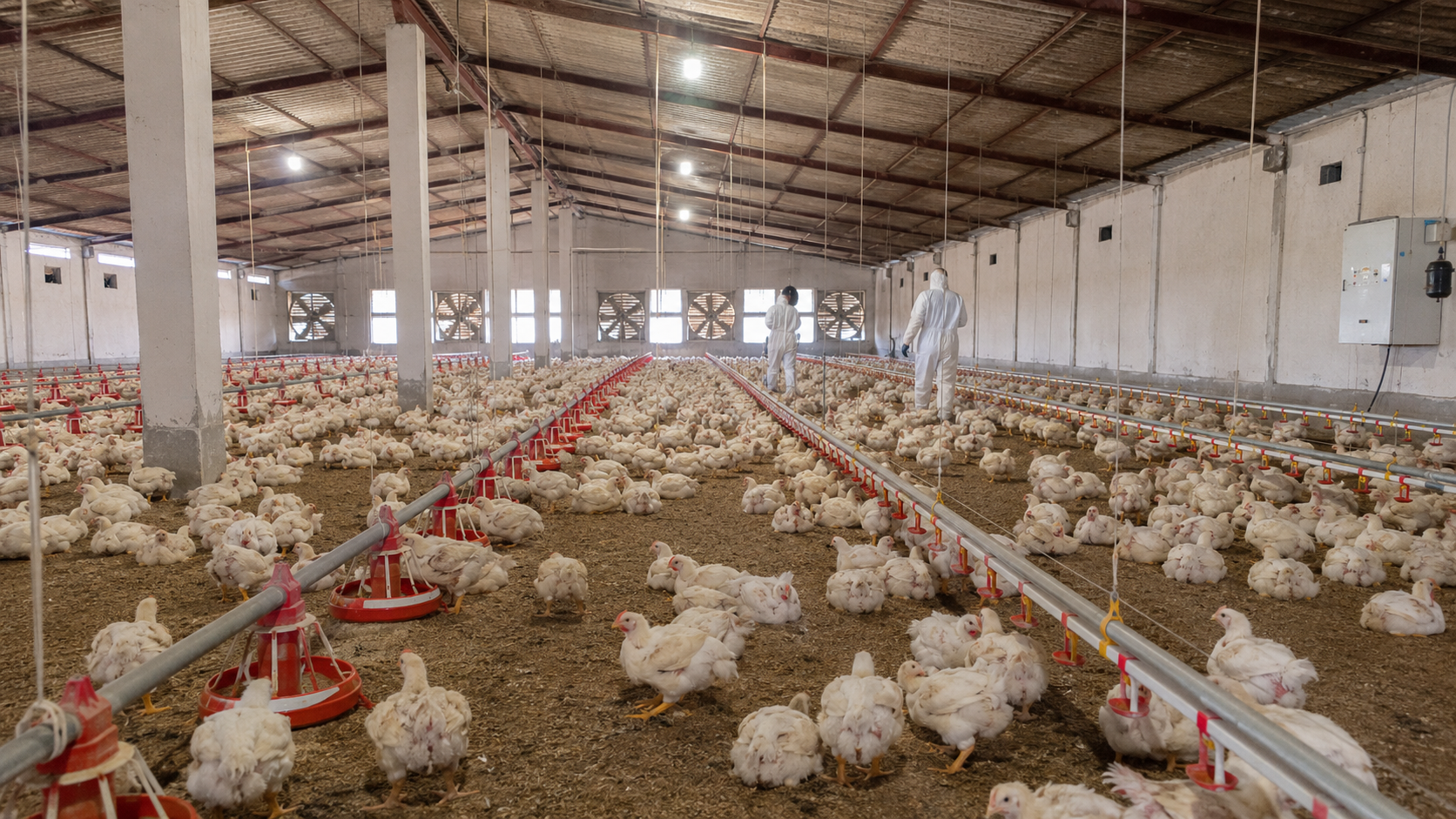 Inside Poultry Shed